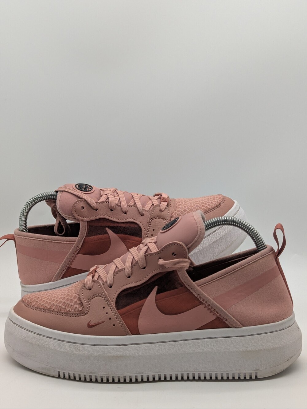 Women's Size 9 - Nike Court Vision Alta TXT Platform Shoes Pink White CW6536-600